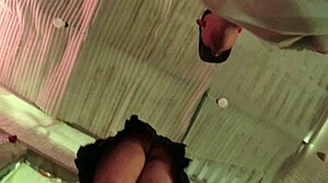 Latina upskirt tease