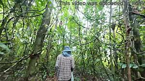 Thai girl in forest
