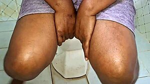 Indian Neighbor In Bathroom