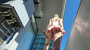 Public Upskirt Tease