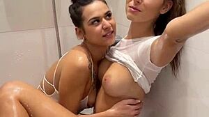 Lesbian Shower Bj Facial