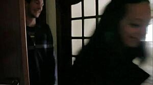 Latina babe seduces colleague