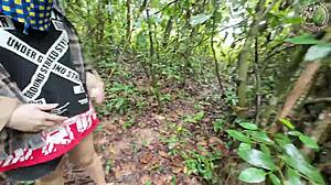 Thai girl in forest