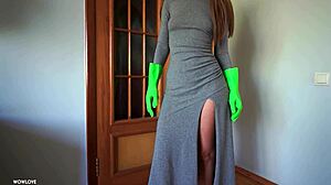 Hot woman caught man
