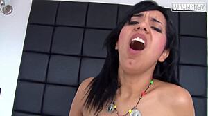 tattooed latina rides cowgirl