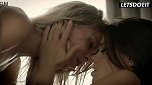 Lesbian fingering orgasm