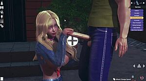 public blonde sex