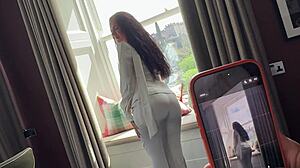Tourist deepthroat cum