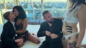 Anal Foursome After Tattoo