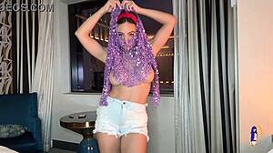 Belly dancing striptease