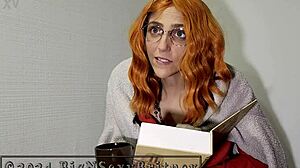 librarian blowjob facial