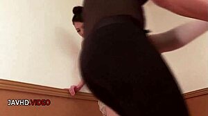 Ballerina ends show with creampie