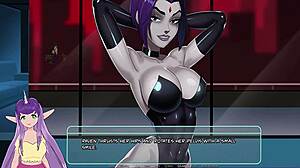 Goth Cosplay Fingering