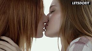 redhead scissoring orgasm