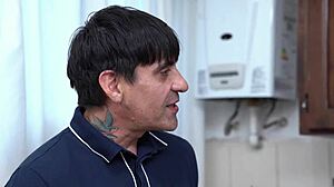 ice cream guy at door