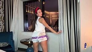 Belly dancing striptease