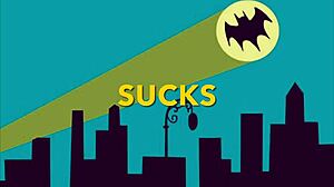 granny catwoman sucks batman