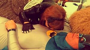 granny catwoman sucks batman
