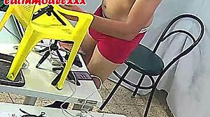 backstage model masturbation